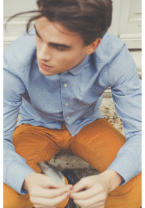 chemise cavalier bleu